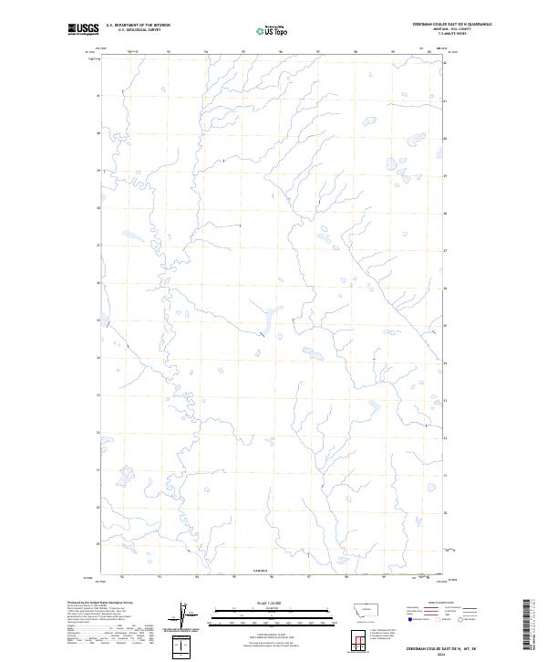 Creedman Coulee East OE N topographic map thumbnail