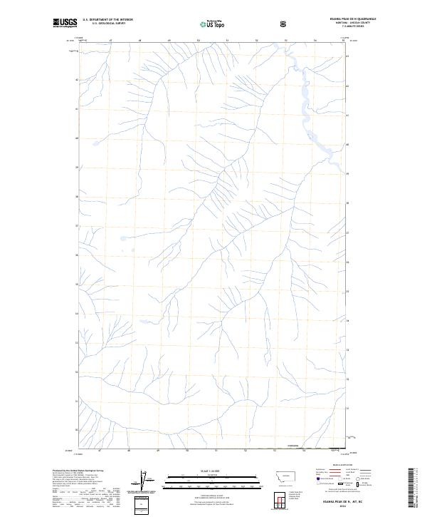 Ksanka Peak OE N topographic map thumbnail