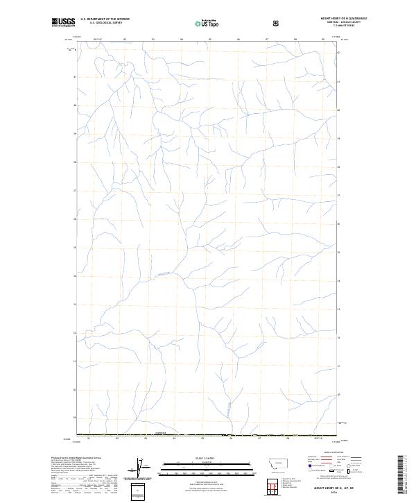 Mount Henry OE N topographic map thumbnail