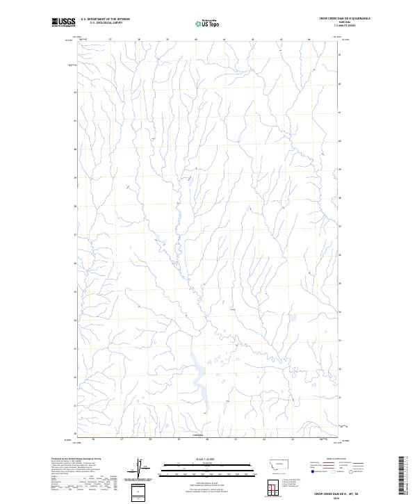 Crow Creek Dam OE N topographic map thumbnail