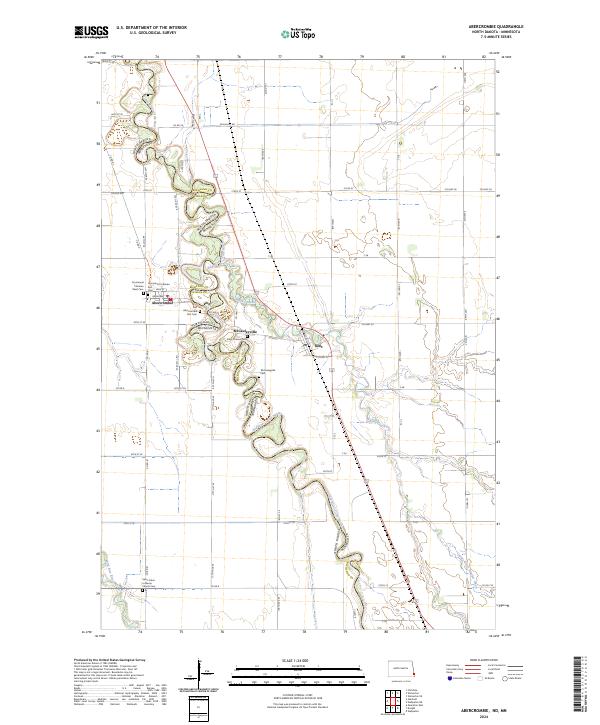 Abercrombie topographic map thumbnail
