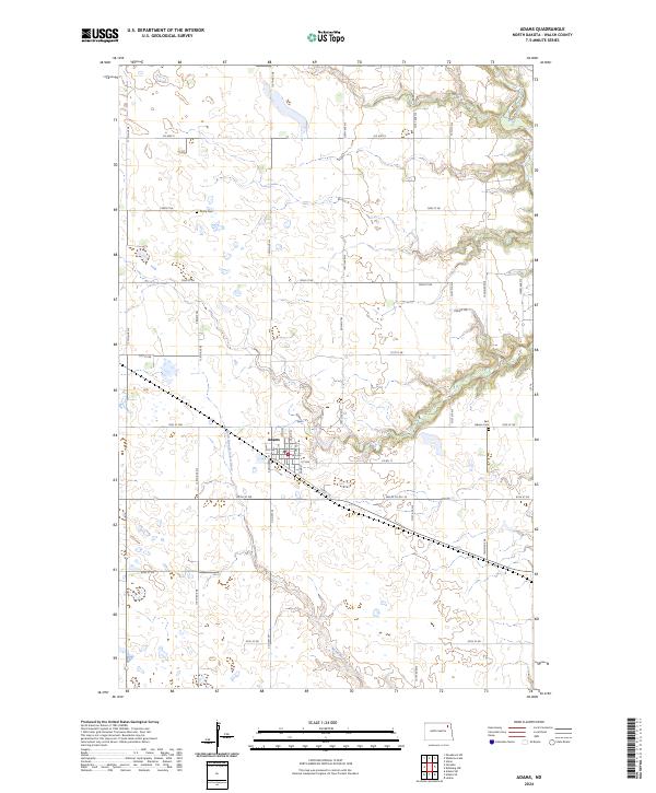 Adams topographic map thumbnail