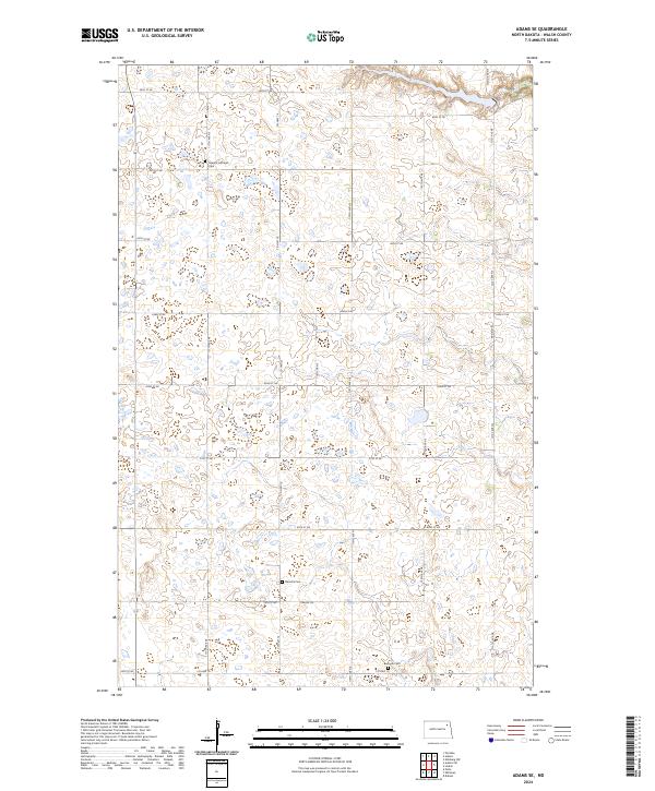 Adams SE topographic map thumbnail