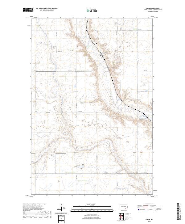 Adrian topographic map thumbnail