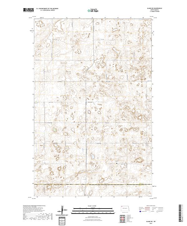Alamo NE topographic map thumbnail