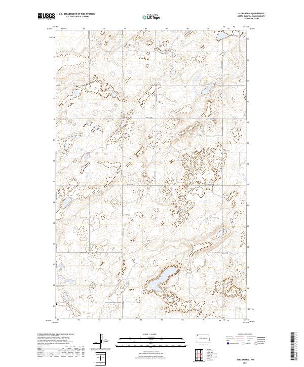 Alexandria topographic map thumbnail