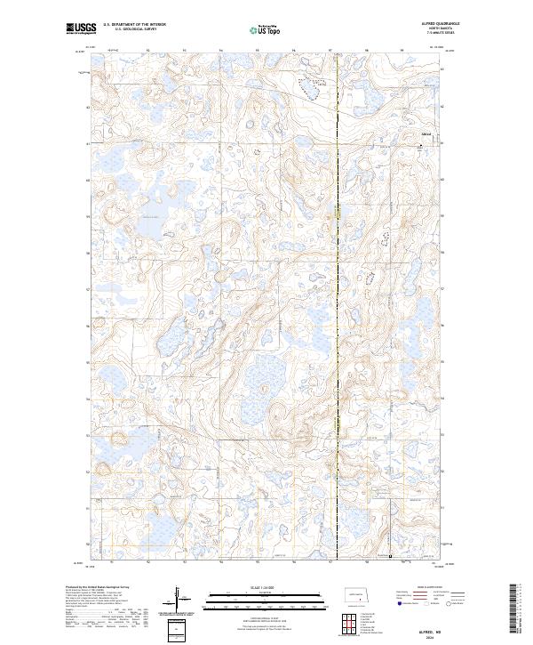 Alfred topographic map thumbnail