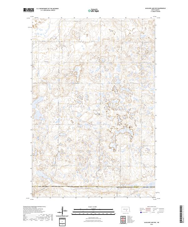 Alkaline Lake NW topographic map thumbnail