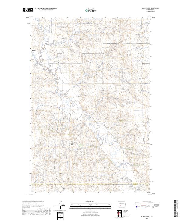 Almont East topographic map thumbnail