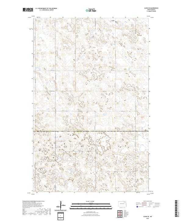 Alsen SE topographic map thumbnail