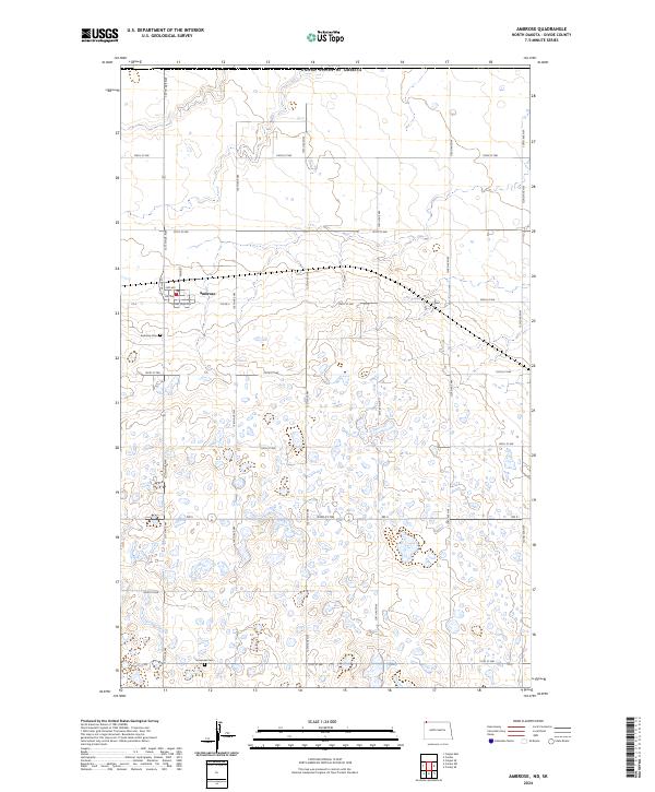 Ambrose topographic map thumbnail