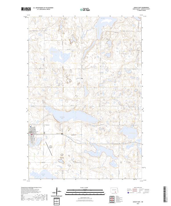 Ashley East topographic map thumbnail
