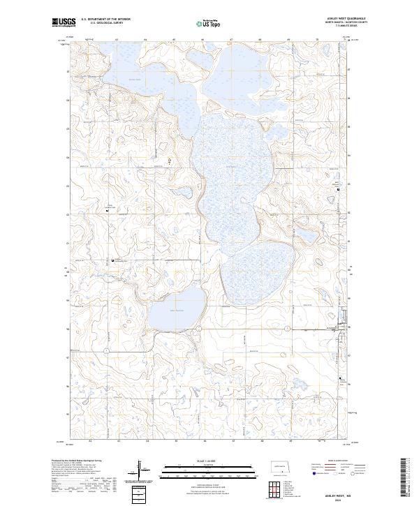 Ashley West topographic map thumbnail