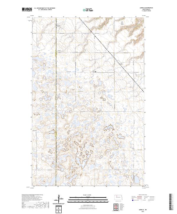 Aurelia topographic map thumbnail