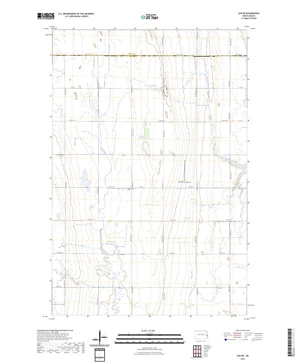 Ayr NE topographic map thumbnail