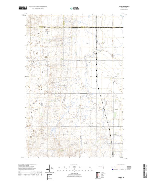 Ayr NW topographic map thumbnail