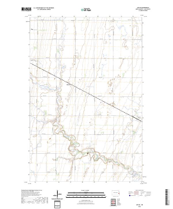 Ayr SE topographic map thumbnail