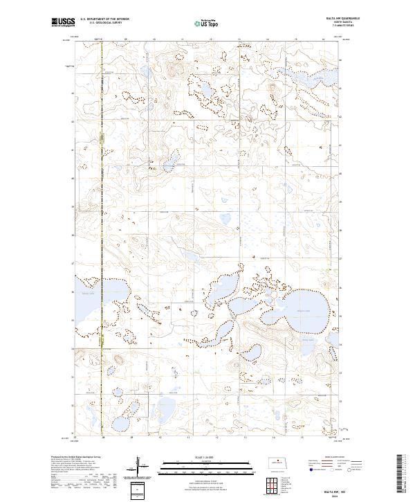 Balta NW topographic map thumbnail