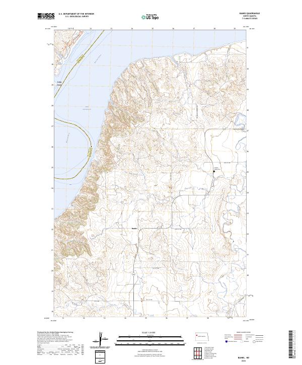 Banks topographic map thumbnail