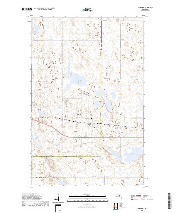Bartlett topographic map thumbnail