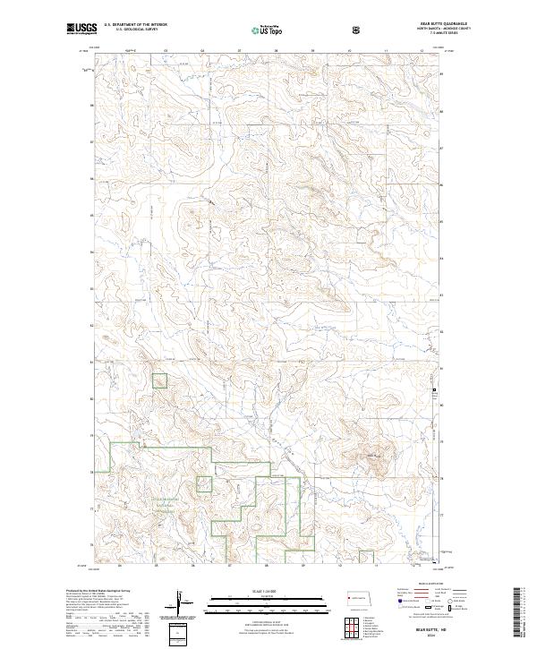 Bear Butte topographic map thumbnail