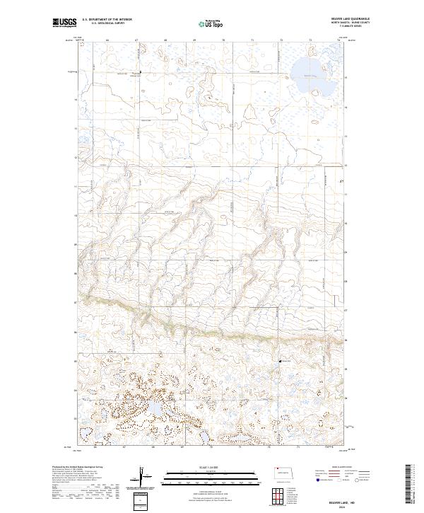 Beaver Lake topographic map thumbnail