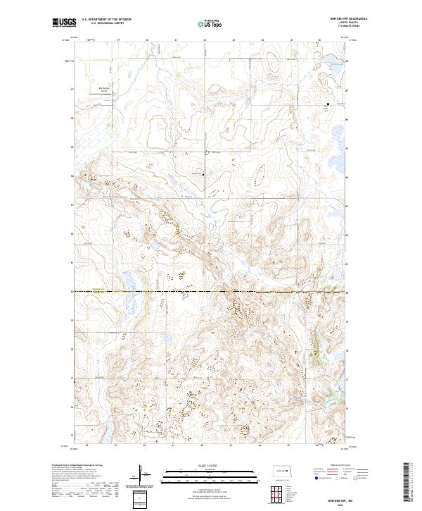 Binford NW topographic map thumbnail