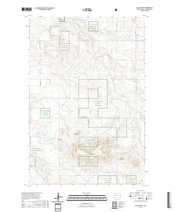 Black Butte topographic map thumbnail
