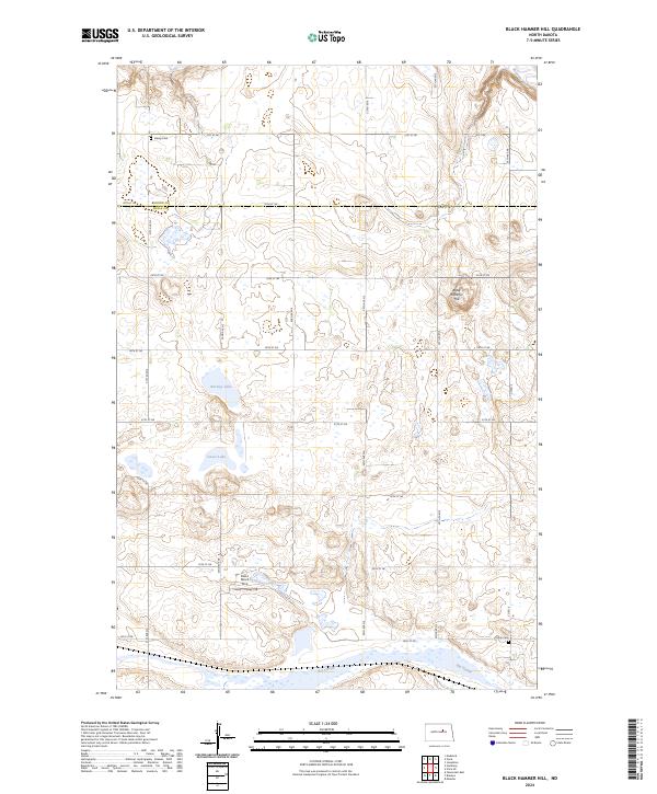 Black Hammer Hill topographic map thumbnail