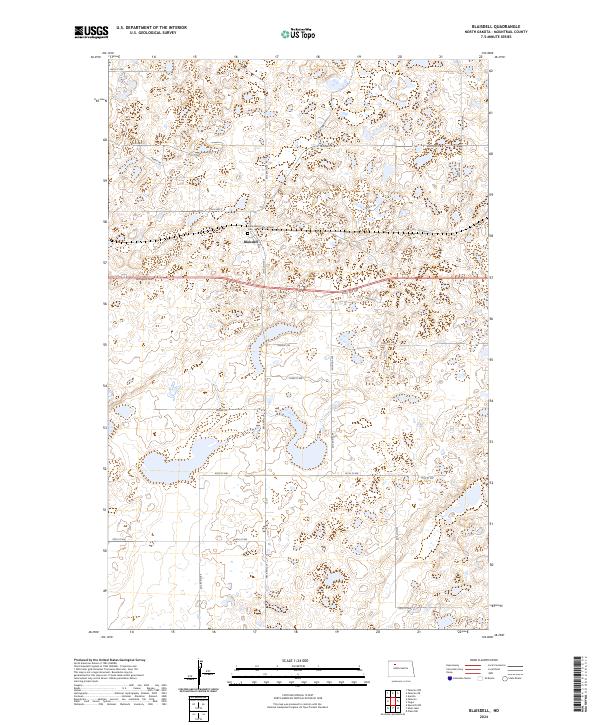 Blaisdell topographic map thumbnail