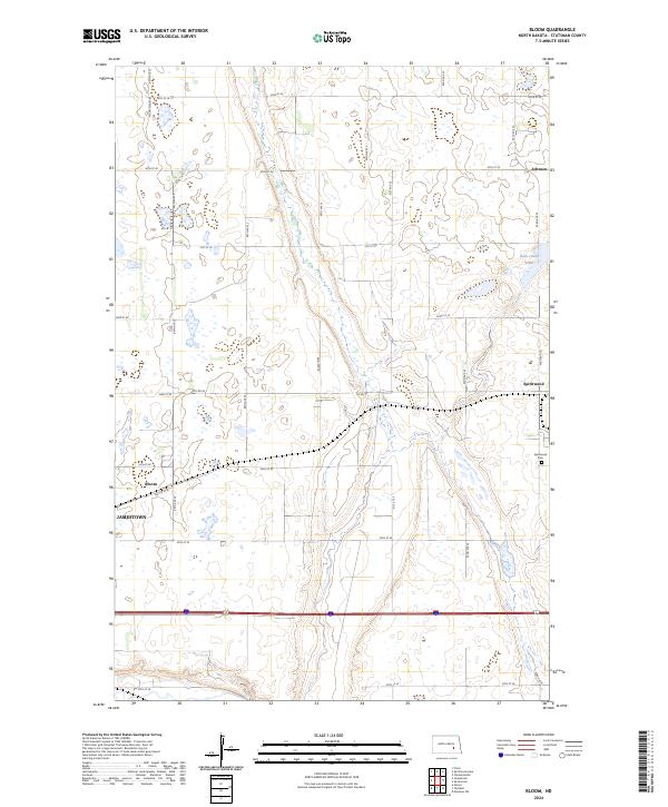 Bloom topographic map thumbnail