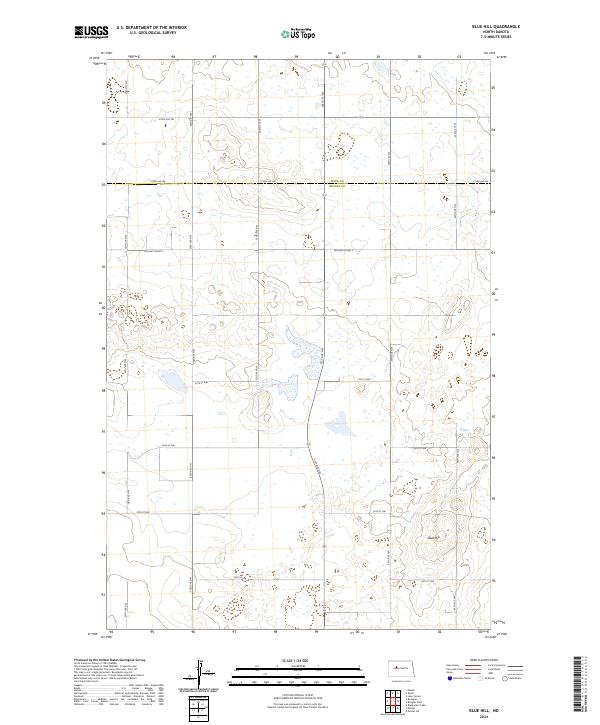 Blue Hill topographic map thumbnail