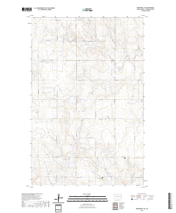 Bonetraill SW topographic map thumbnail