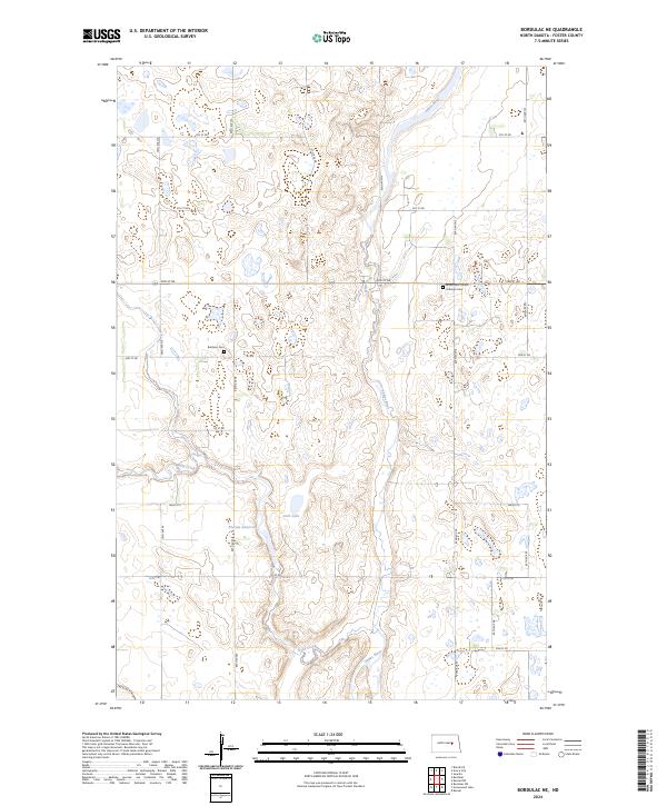 Bordulac NE topographic map thumbnail