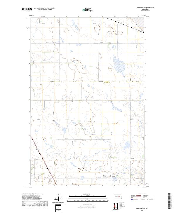 Bordulac SW topographic map thumbnail
