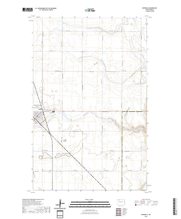 Bowbells topographic map thumbnail