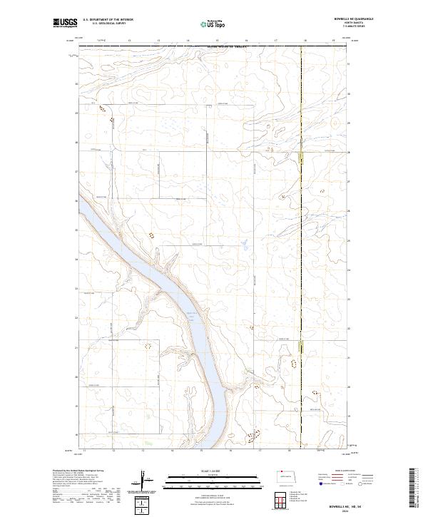 Bowbells NE topographic map thumbnail