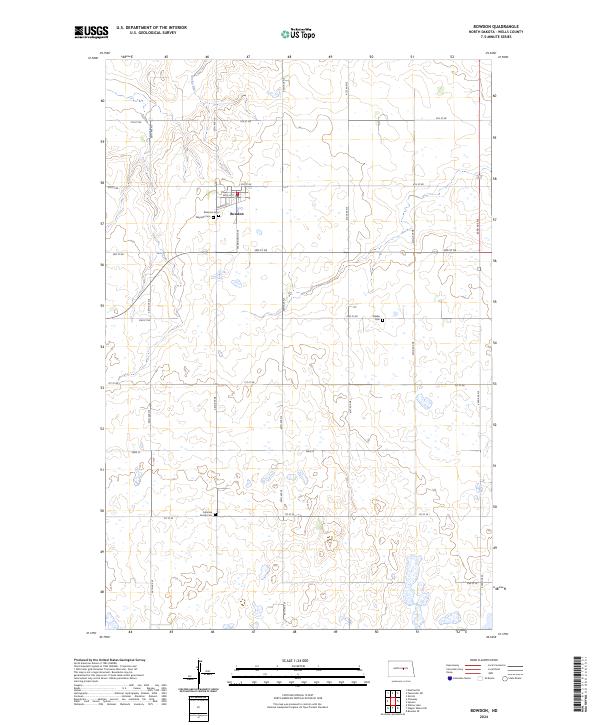 Bowdon topographic map thumbnail