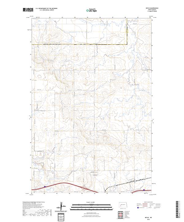 Boyle topographic map thumbnail