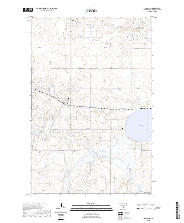 Braddock topographic map thumbnail