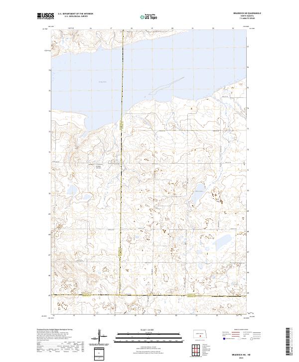 Braddock NE topographic map thumbnail