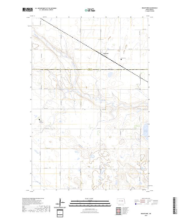 Brantford topographic map thumbnail