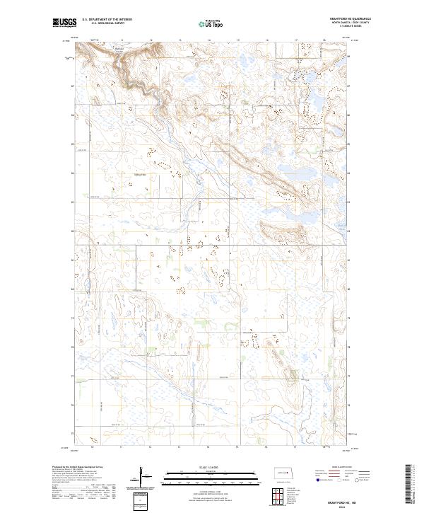 Brantford NE topographic map thumbnail