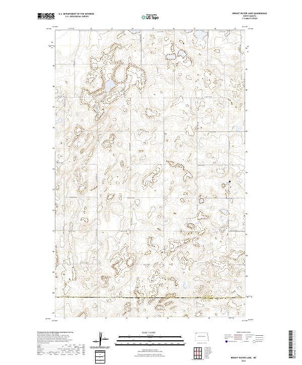 Bright Water Lake topographic map thumbnail
