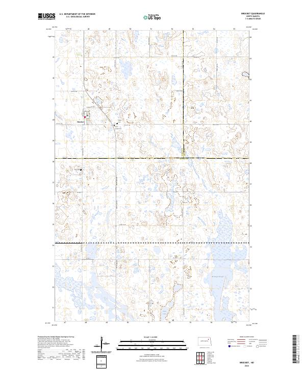 Brocket topographic map thumbnail