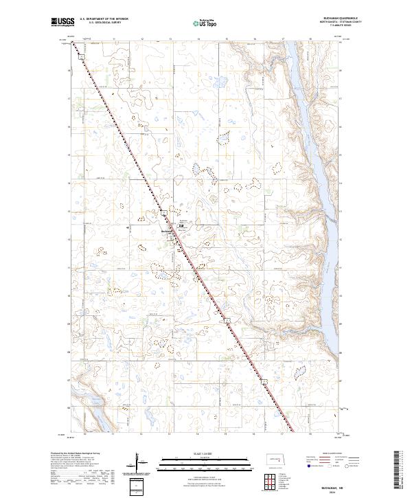 Buchanan topographic map thumbnail