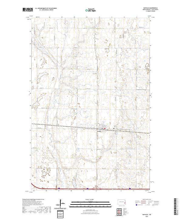 Buffalo topographic map thumbnail