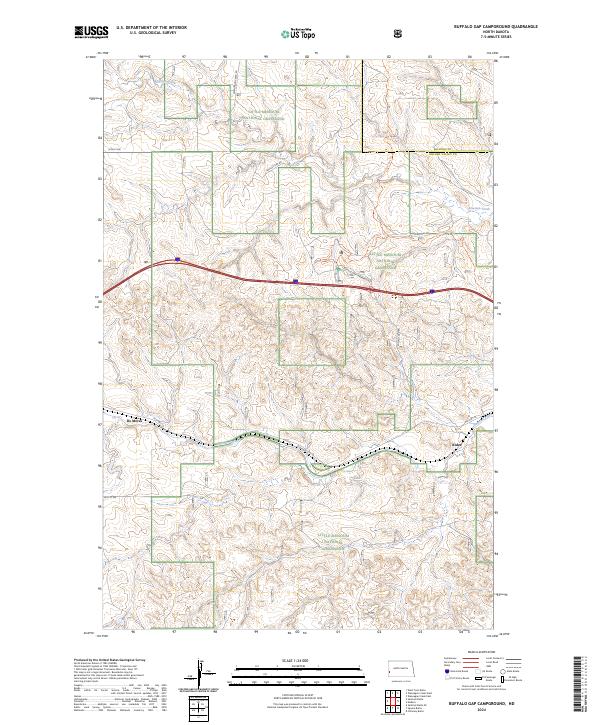 Buffalo Gap Campground topographic map thumbnail