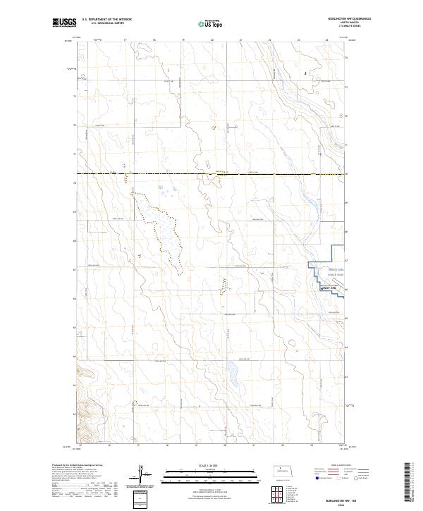 Burlington NW topographic map thumbnail