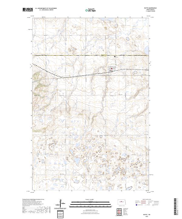 Butte topographic map thumbnail